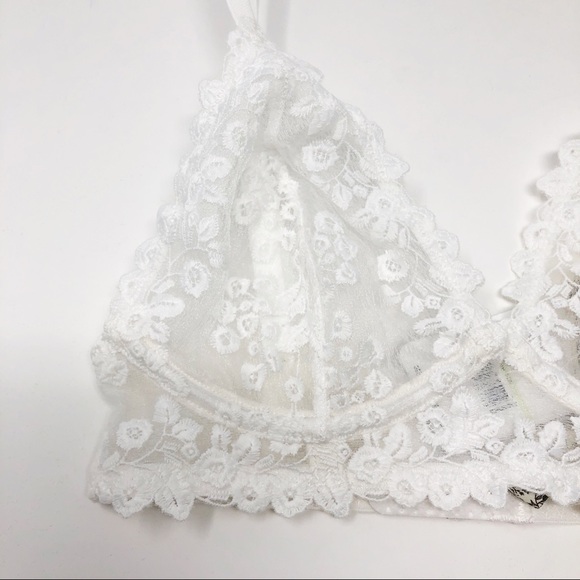 Free People Veronica Underwire Bra White 32B NWT - Picture 5 of 9